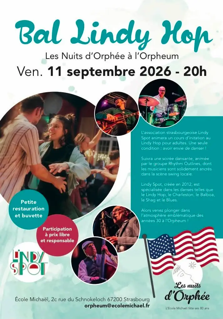 Affiche du bal lindy hop